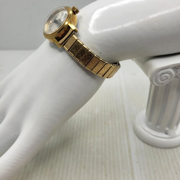 Vintage'- Ladies Dufonte Lucien Piccard- 17 Jewels Mechanical Swiss Watch-Gold p - Picture 8 of 16